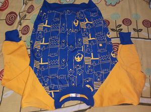 Yellow And Blue Colour Sweat Shirt
