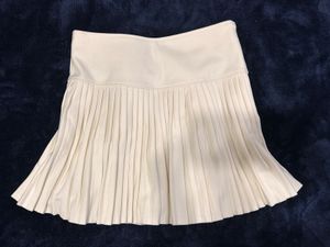 Pleated Mini Skirt with Bow Detail