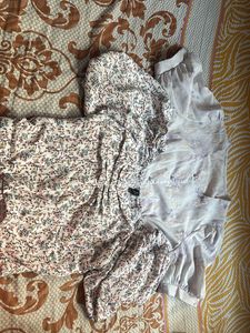 Floral Print Tops (size :medium)