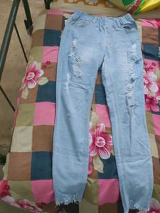 Ripped Light Blue Jeans