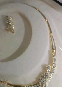 Gold &amp; Rhinestone Jewelry Set
