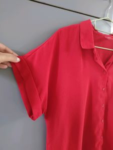 109 F Red Casual/Formal Blouse