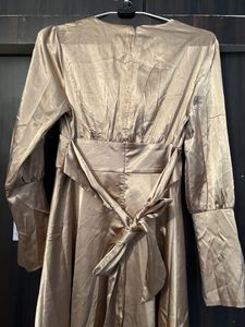 Champagne Colour Cocktail Night Gown Branded