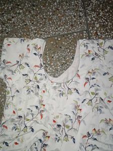 White Silk Suit Plazzo With Dupatta