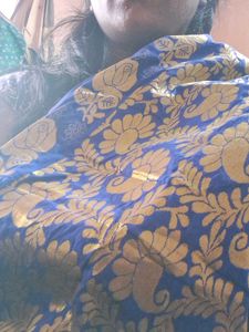 Blue & Gold Saree
