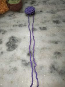 Curtain holder Purple
