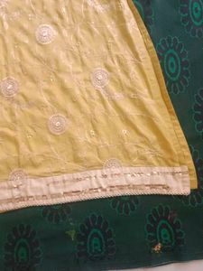 Light Green Embroidery Kurta