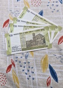 20 Rs 4 Pcs Notes Set With Fancy  Number