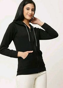 Black Zip-Up Hoodie