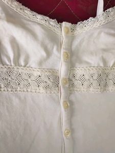 Night Wear White Frock