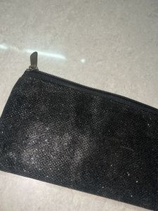 Sparkly Black Pouch