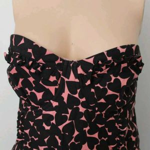 H&M Black Pink Tube Dress