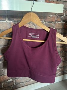 Burgundy Bliss Club Sports Bra