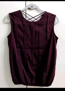 RARE Wine Sleeveless Top