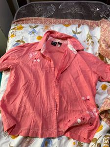 Shirt For Women Peach Colour Like New