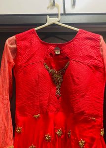 Dark pink Ethnic Gown