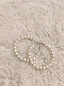 Pearl Hoop Earrings