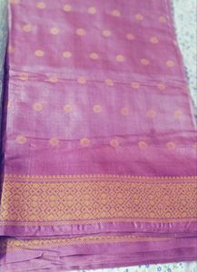Elegant  pure silk Pink Saree 2