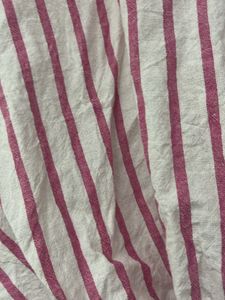 Striped Tie-Front Button-Up Shirt