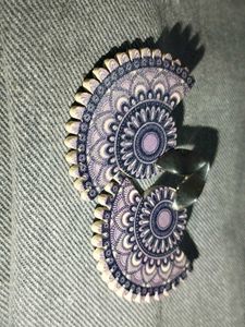 Short Mandala Art Jhumkaa