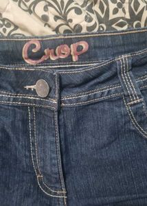 Vintage Crop Denim Shorts
