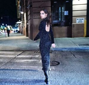 ZARA Irina Shark New Year Collection Tinsel Dress