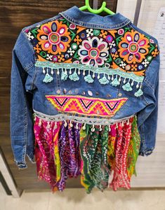 Denim Long Shrug# Navratri Outfit