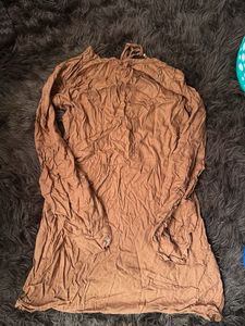 Brown Long Sleeve Dress