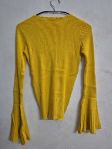 Yellow Knit Top