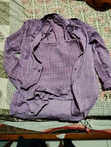 Purple Ruffle Top