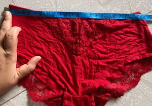 New Tezenis Red Lace Hipster Panty (no tag)
