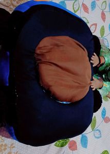 Blue Car Pillow - Kids Decor Soffa