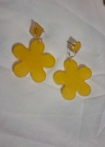 Hanmade resin Flower studs Earrings