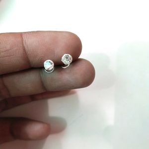 Pure Silver Big Size Nose And Ear Earings 1 pair