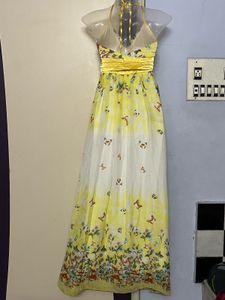 Pintrest Padded  Floral Maxi Dress