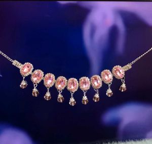 Pink Crystal Statement Necklace
