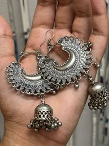Oxidised Earring