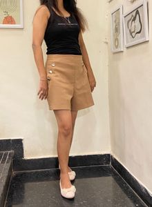 Sale !!!Zara Tan Button Shorts