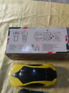 Yellow Ferrari R/C Car