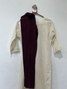 White Embroidered Kurta Set