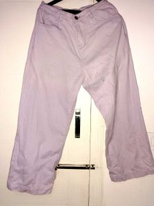 Lavender Wide Leg Jeans