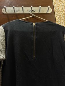 Gray Knit Mini Dress