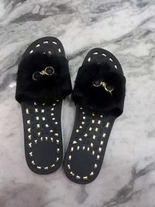 Black Color Flip Flop Slippers
