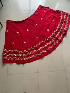 Red Embroidered Lehenga Choli