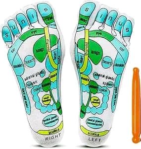 Reflexology Socks With Massage Tool New