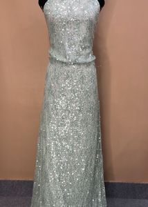 Sequin Halter Neck Gown