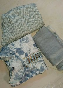 Beautiful kurti set .... bottom,kurti and duppata.