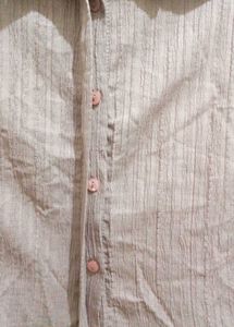 Peach colour Crop  Shirt
