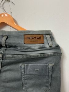 Grey Skinny Jeans High Waist