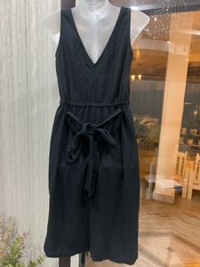 Black Button-Down Dress